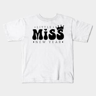 Little Miss New Year Kids T-Shirt